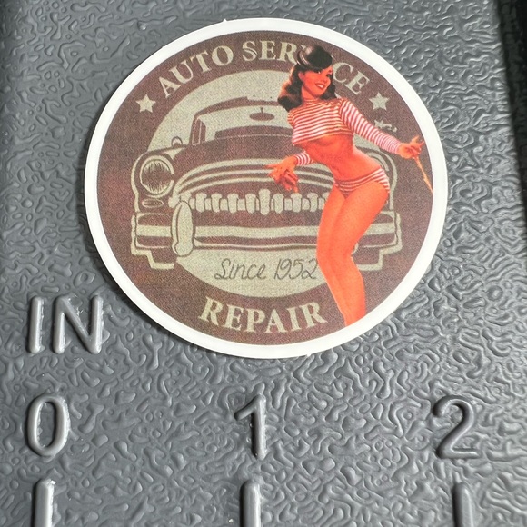 SERVICE Sexy Pinup Gorgeous Sticker Retro Vintage BomberGirl Ace Pilot - Picture 5 of 6